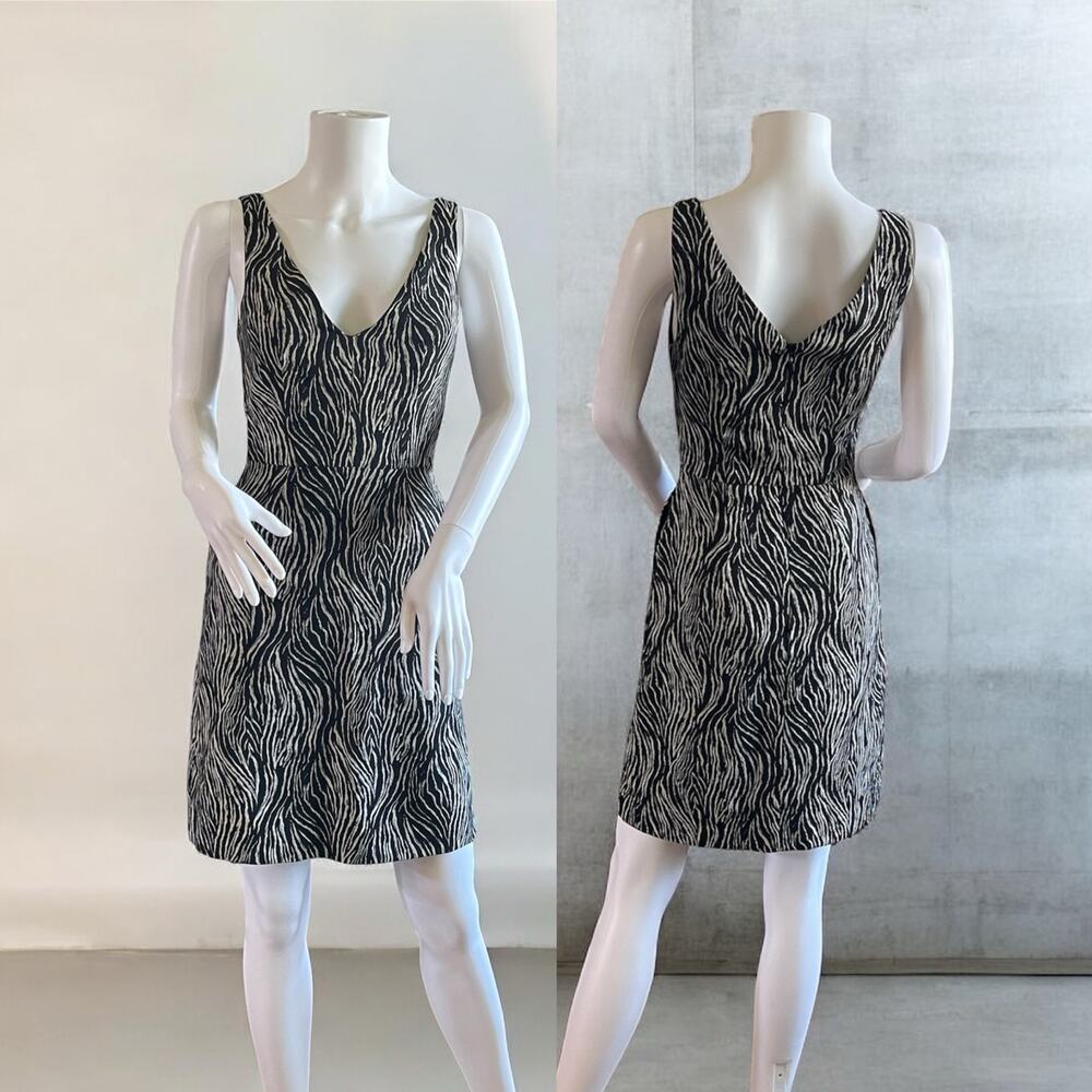 New H&M Zebra Sleeveless Bodycon Dress Size 2